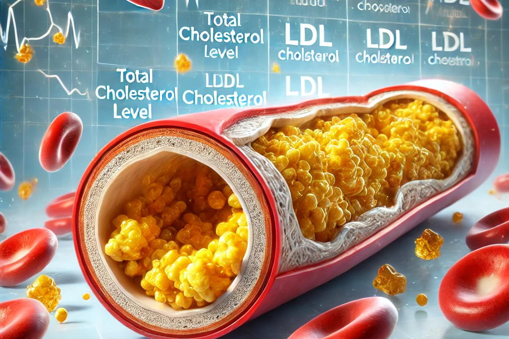 تحلیل آزمایش پزشکی، کلسترول تام یا Total Cholesterol